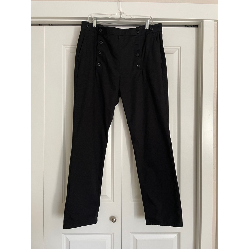 The Pirate Dressing Architect Pants Victorian Steampunk Regency Black Size Large